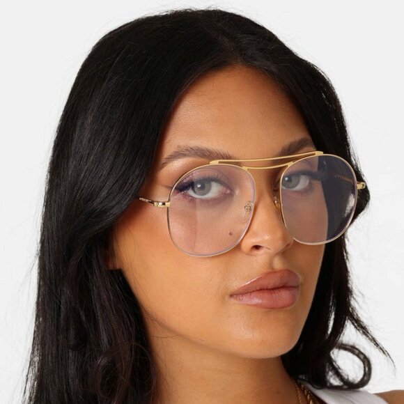 NEW GG1479S 001 GUCCI GOLD WOMEN GUCCI EYEGLASSES - Picture 1 of 13